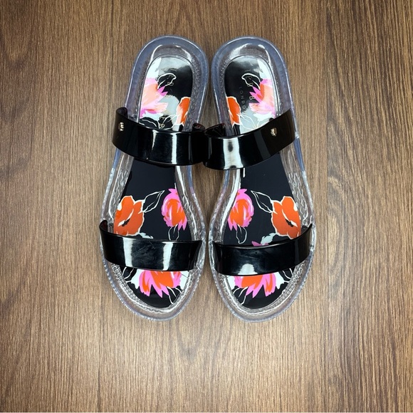 🔥🔥🔥Ted Baker London Black and Pink Sandals with Modern Design Size: 7🔥🔥🔥 - Picture 1 of 8